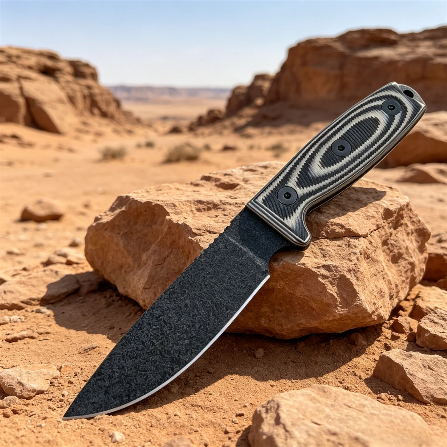 

Fixed Blade Knife for Everyday Carry – High Hardness D2 Steel Blade & G10 Handle – Portable Outdoor Camping Tool for Men