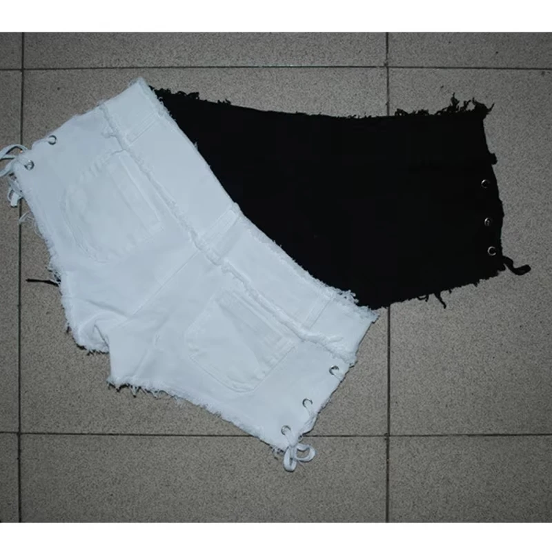 Sexy Vrouwen Kwastje Laagbouw Taille Hot Korte Sexy Denim Booty Sexy Jeans Shorts Leuke Micro Mini Korte Club Wear Mode