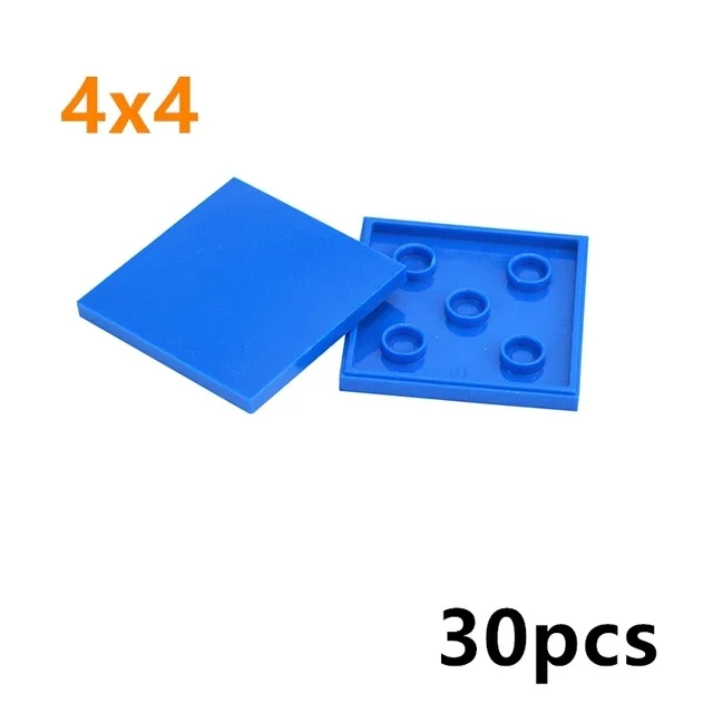 DIY Keramik fliesen Bausteine Moc glatte Figuren Ziegel 4x4 6x6 8x8 8x16 7x7 kompatibel pädagogische kreative Spielzeuge