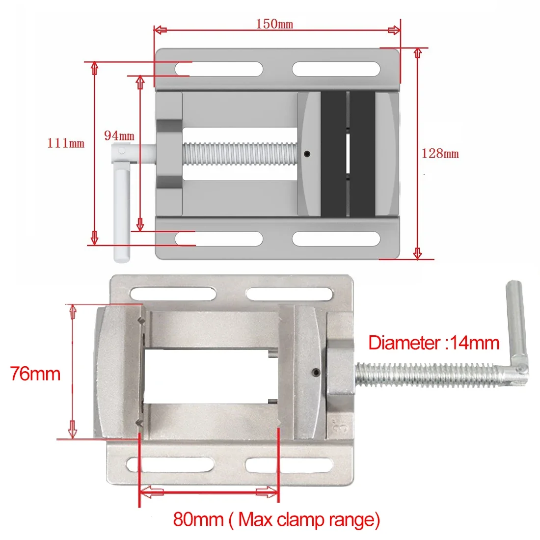 Milling Drilling Machine Pliers 2.5Inch 3 Inch Drill Press Vice Bench Clamp Flat Tongs Vise Stand Flat Nose Pliers Vise