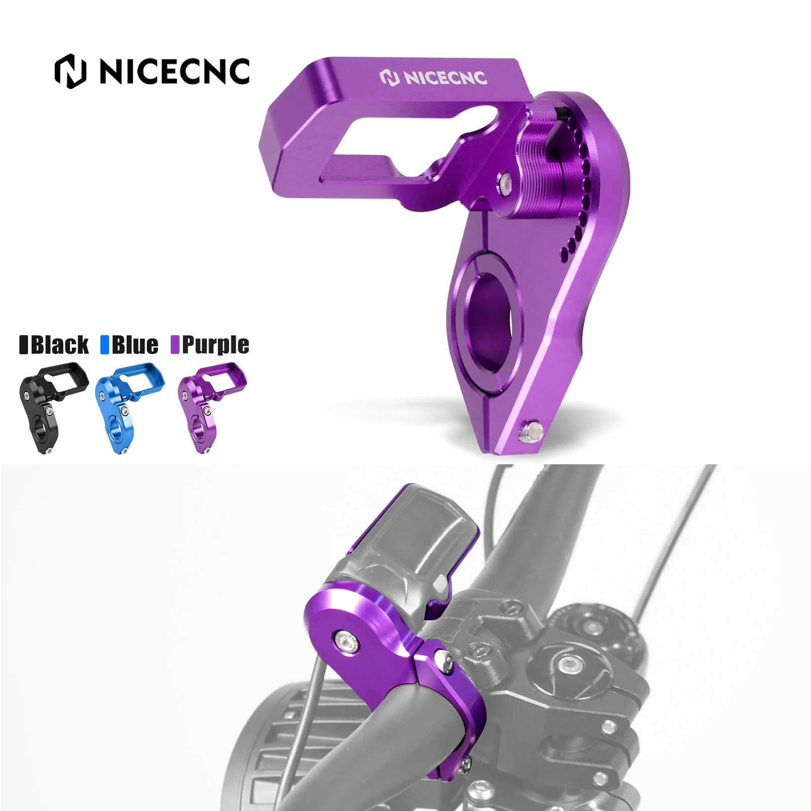 

NICECNC For Surron Light Bee X S L1E For Segway X160 X260 Adjustable Digital Speedometer Display Relocation Bracket Aluminum