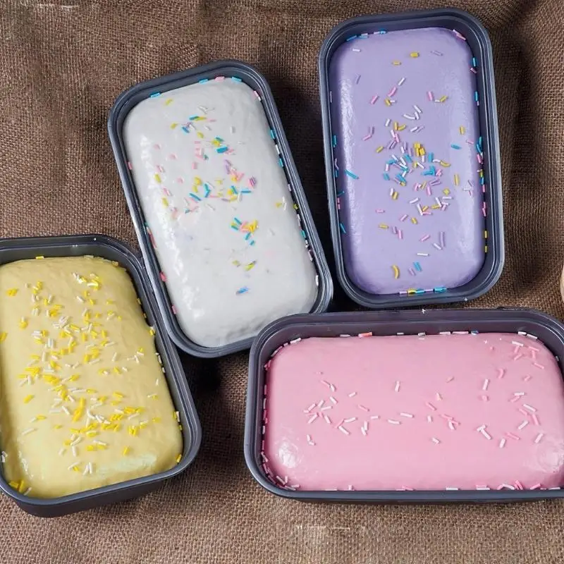 1pcs Box Cake  Toy Slow Rising Squeeze Toy Butter Ice Cream Box  Fidget Toy Anti Stress Release Hand Relax Gift