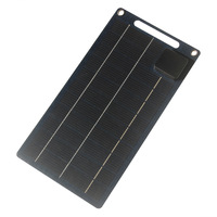 10W ETFE Foldable Solar Charger Flexible Solar Panel 5V Dual USB-C/A Ports for Camping Hiking RV Phone Emergency Power Blackout