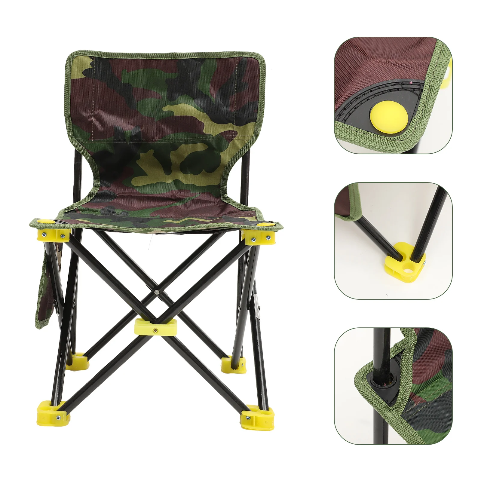 

Folding Fishing Chair Portable Outdoor Stool Durable Oxford Cloth Iron Material Easy Carry Fishing Chair Camping Stool