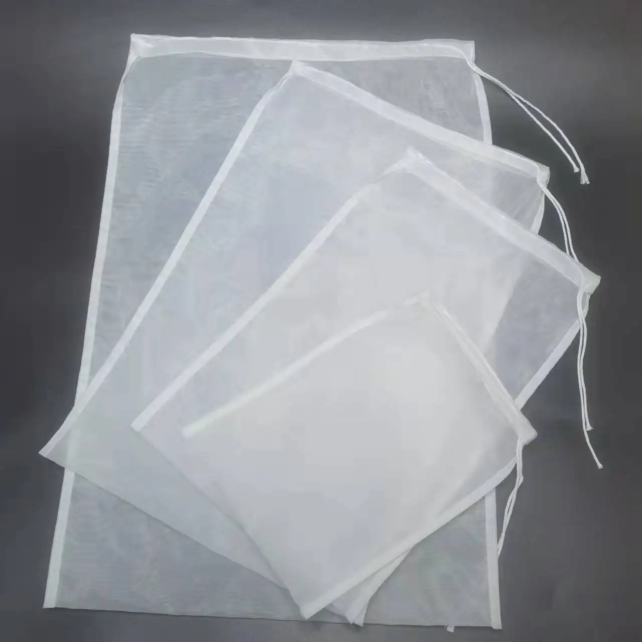 1pcs 100 mesh nylon filter bag rope high temperature cooking liquid fruit wine squeeze vegetable juice food filter residue mesh