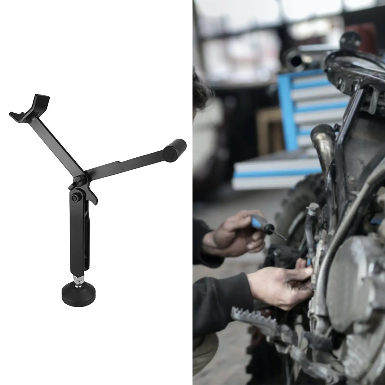 Motorcycle Jack Kickstand Support Frame Maintenance Tool Multifunction