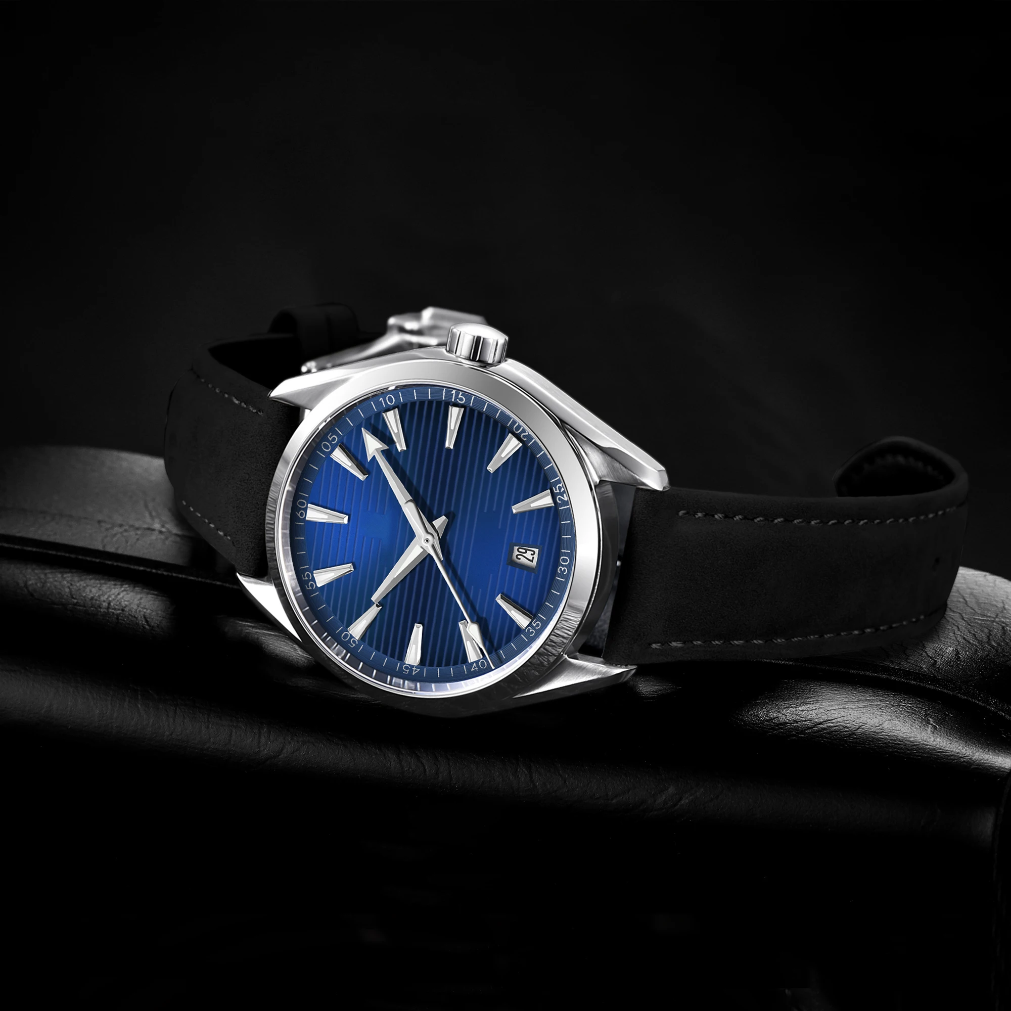 Benutzerdefiniertes Logo DIY 41mm NH35 Uhrwerk Herrenuhr Wasserdicht Hochwertige Luxus-Saphirglas Herrenuhr RELOJ FOR YOU – Detail 4