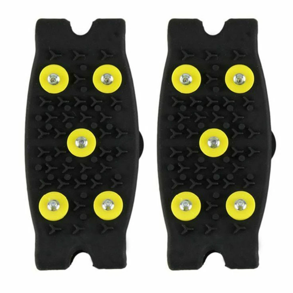 

5-Stud Climbing Crampons Anti Slip Mountaineering Cleats Unisex Bundled Crampons Walking Hiking Accessories