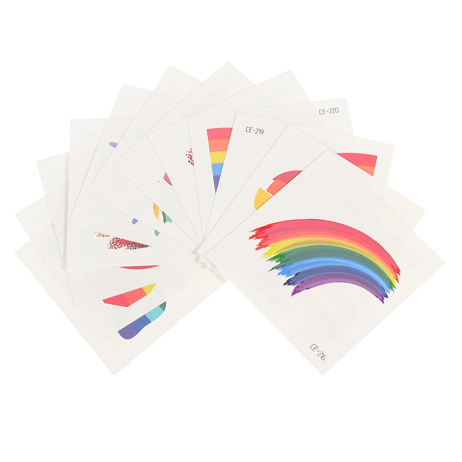 

24 Pcs Face Stickers Mini Aesthetic Gay Pride Bulk Rainbow Tattoos Body Cute Child