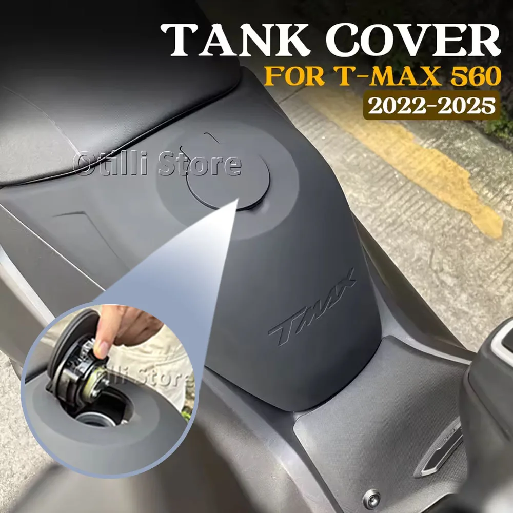 

﻿ Мотоциклетная противоскользящая накладка на бак, боковая газовая наколенница, тяговые накладки, защитная наклейка для Yamaha TMAX T-MAX 560 TMAX 560 2022-2025