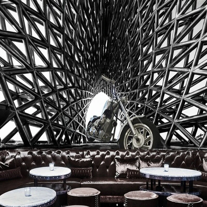 

MU9147 Гранд и креативный панк-мотоцикл на заказ, украшение для дома, спальня, диван, фоновая стена