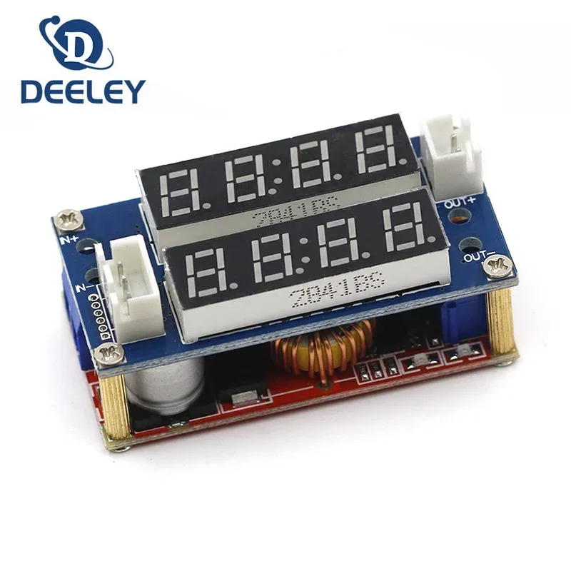 5A CC CV Step Down Buck Boost Charging Module Constant Current Constant Voltage Board LED Display Voltmeter Ammeter Driver