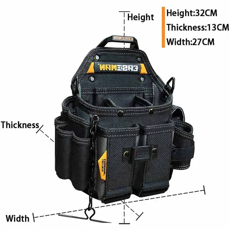 Tragbare Taille Werkzeug Tasche Professionelle Werkzeuge Organizer Multifunktionale Lagerung Tasche Elektriker Holzbearbeitung Werkzeuge Zubehör