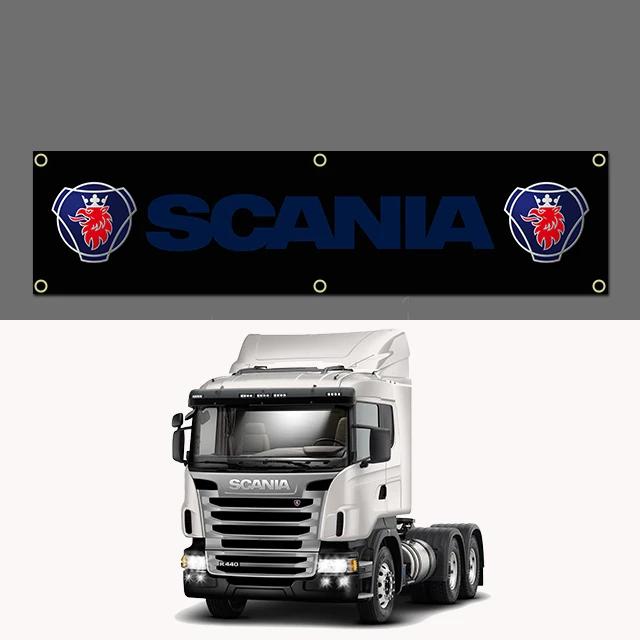 2024 Large Size 60x240cm Fashion S-Scanias Flag Polyester Printed Car Banner For Decor