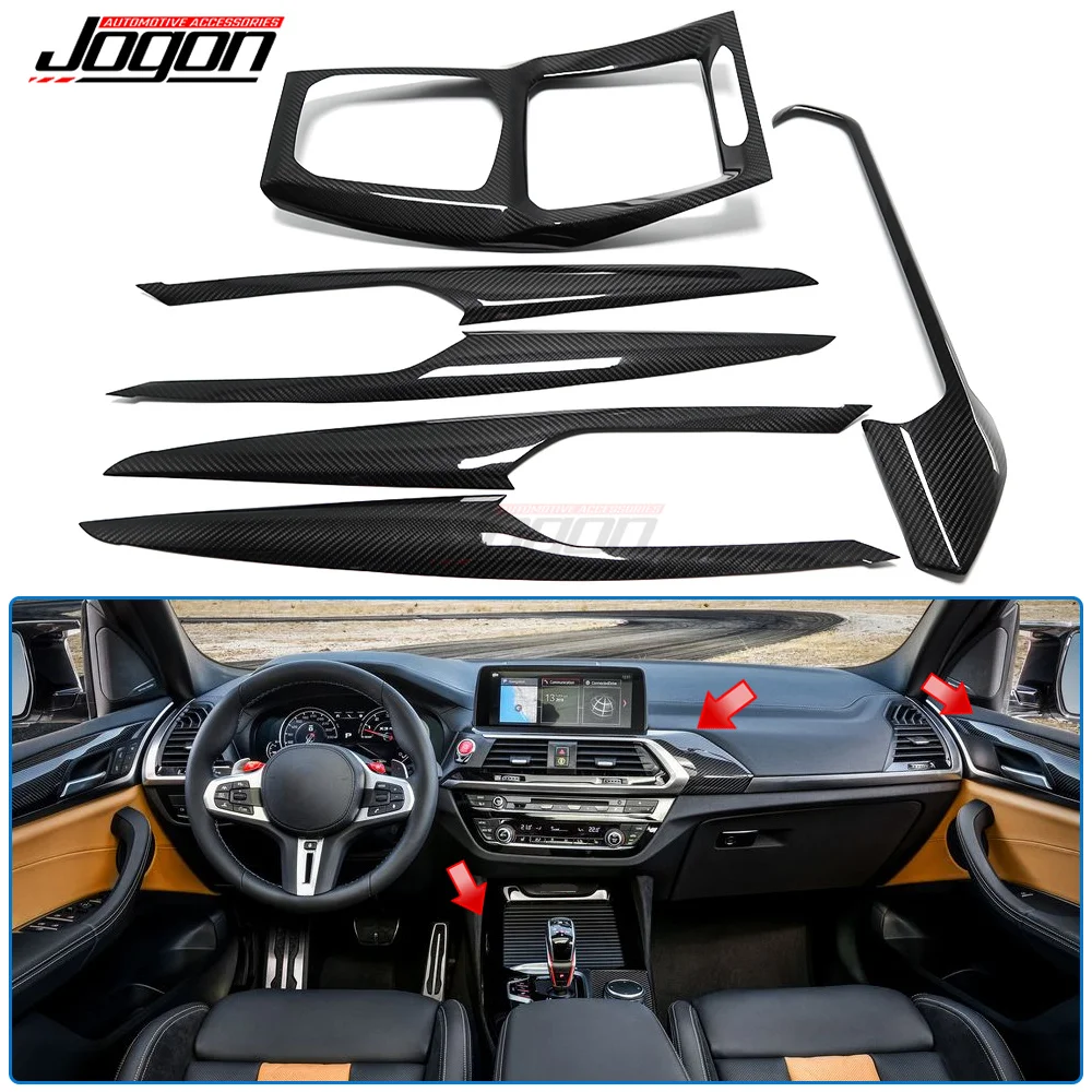 

For BMW X3 G01 2022 2023 Real Carbon Fiber Car Styling Central Console Gear Shift Cover Panel Trim Interior Accessories LHD