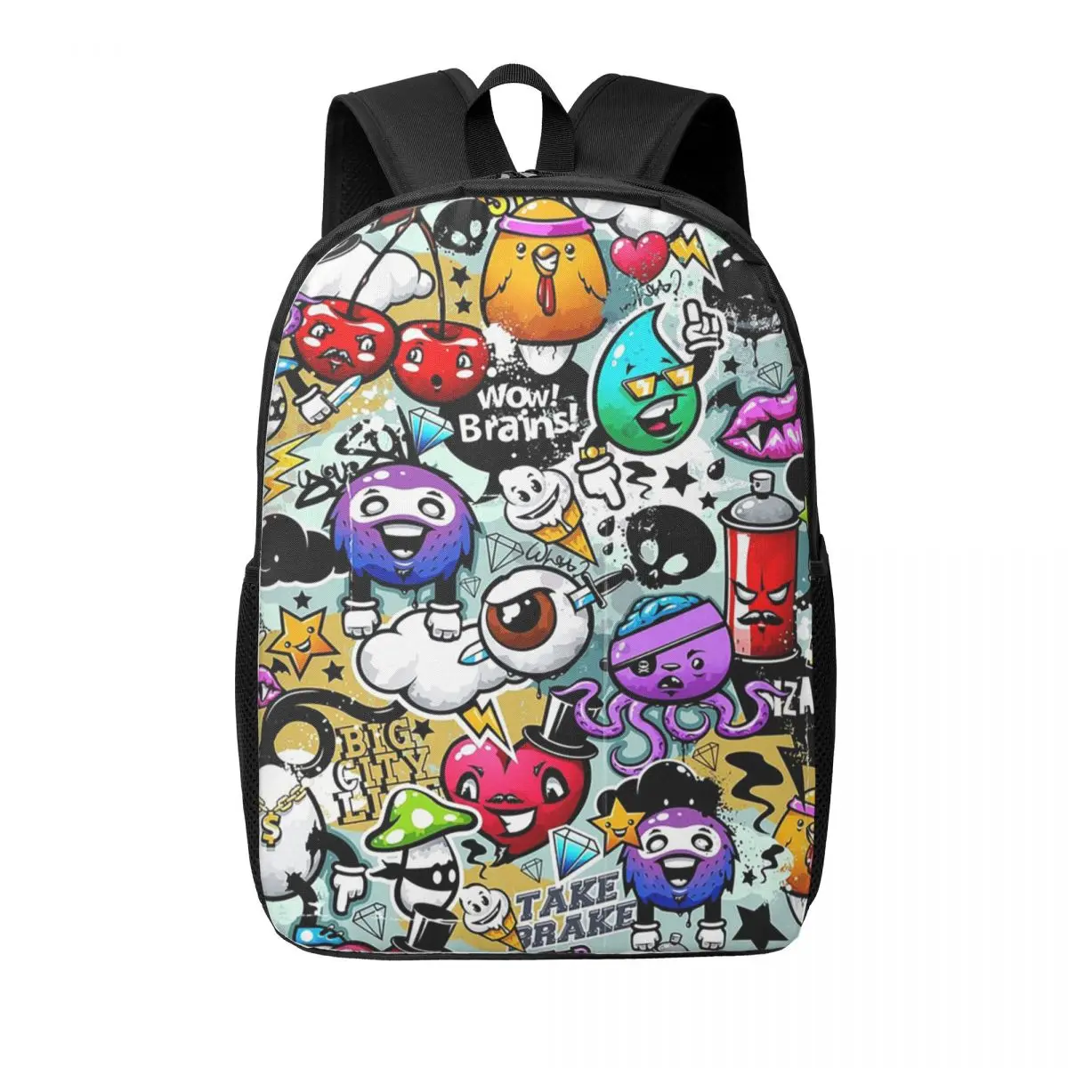 

Graffiti Art Drew Woman Backpacks Boys Girls Bookbag Casual Children School Bags Portability Travel Rucksack Shoulder Bag