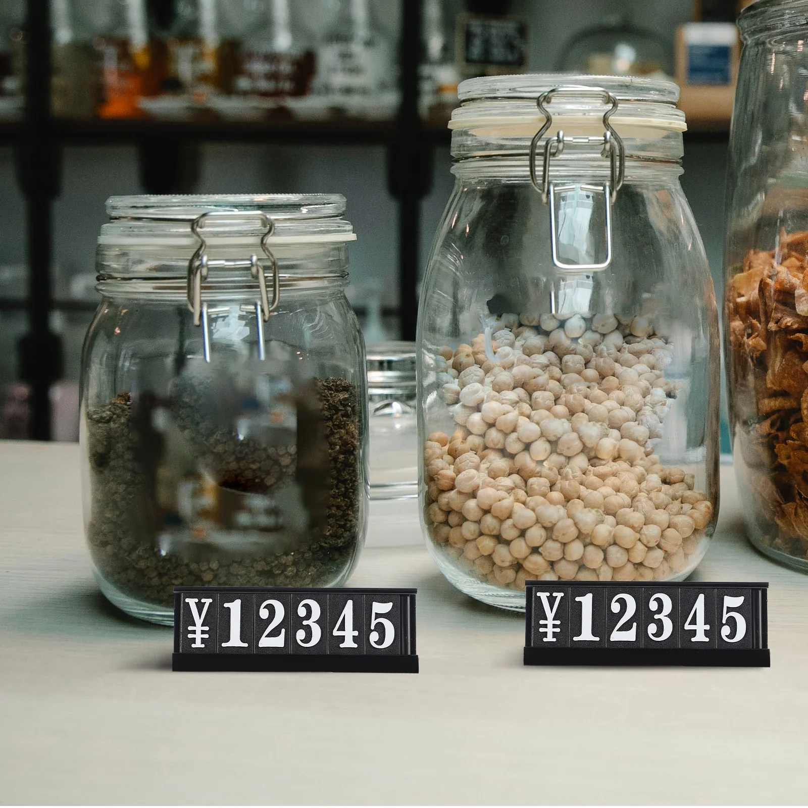 

Aluminum Price for Jewelry Display Reusable Metal Label Stand Cube Price Tags Shopping Mall Folder Tag