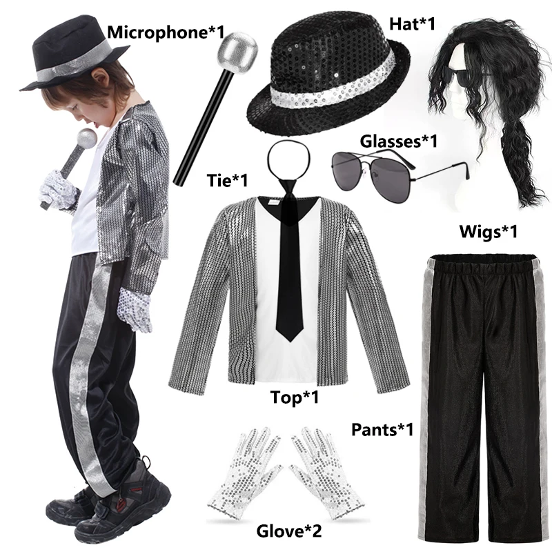 Super Cool for Kids Clothes Cosplay Birthday Party Dance Performance Children's Costume Pop Star Boys Girls Dance Outfits 3