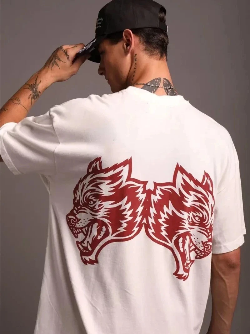 Wolf Head Sports Fitness Training Gym Freizeit T-Shirt Herren und Damen Luxusmarke Top 2026 Neu – Detail 3