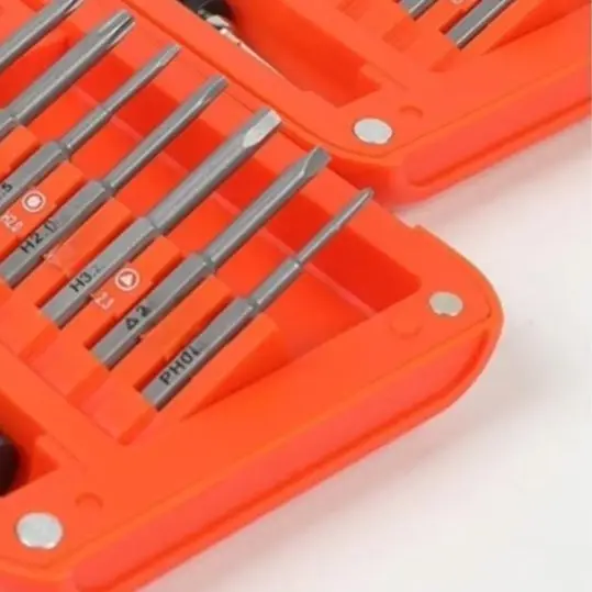 30 In Magnetic Screwdriver Set For S2 Alloy Steel Bits For Computer Watch Phone Repair Portable Hand Tool Kit Orange