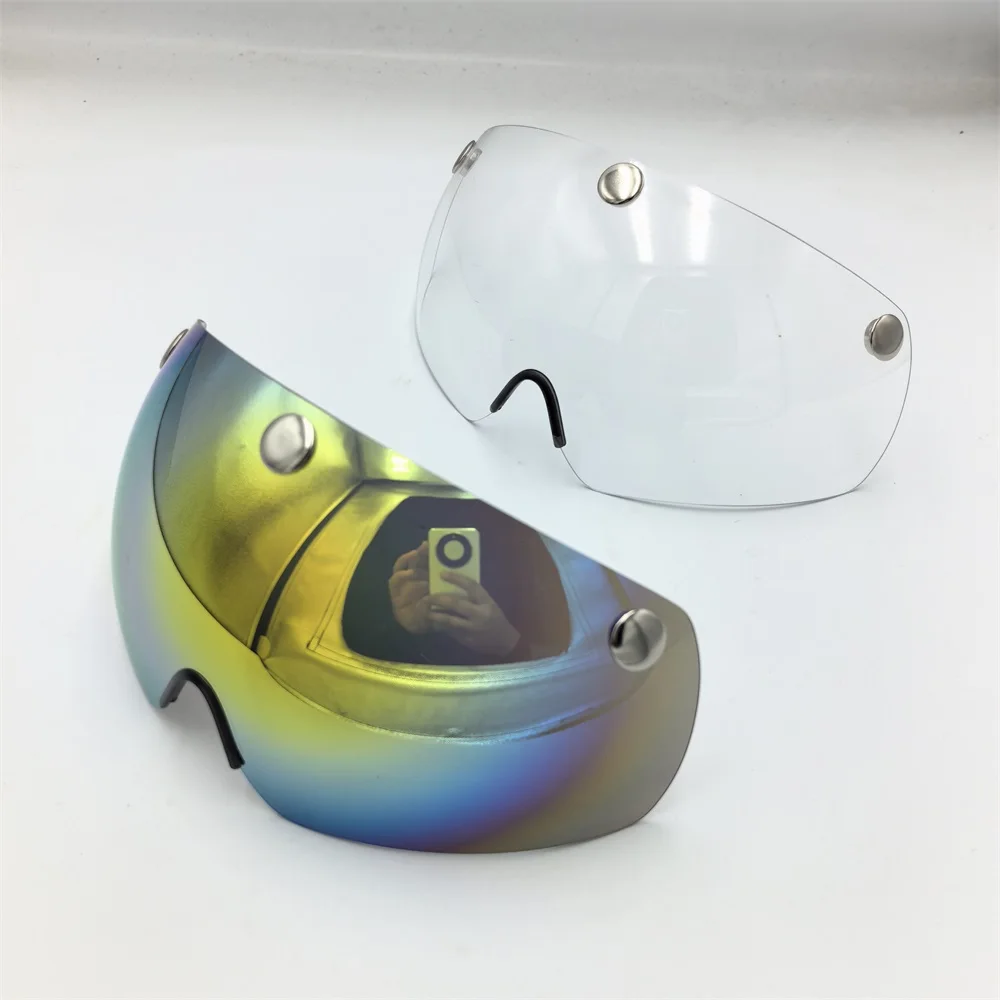 Neuer 290g Aero TT Rennrad-Helm mit Schutzbrille, Unisex Fahrrad-Sporthelm mit CB-16-Linse – Detail 17
