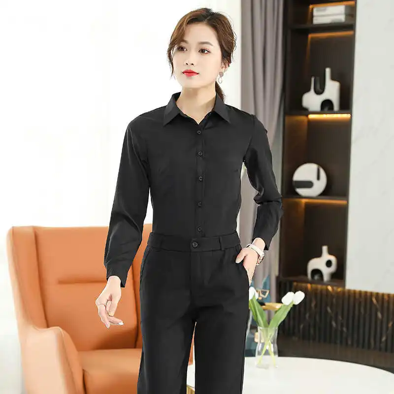 Formal Dress Women Shirt Long Sleeve Blouse New Black Shirt Women Tops 2024 Fashion Women Clothing Basic White Shirts OL Blouses