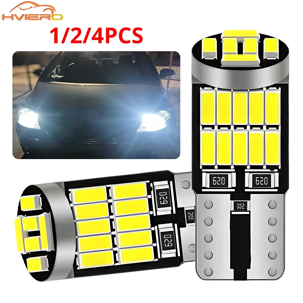 

1/2/4pc T10 4014 26SMD W5W 194 Led bulb Canbus auto Interior Dome Instrument Lamp super Bright Car Trunk License Plate light 12V