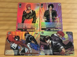 Set Kof (The King of Fighters)  Trading Card Signature Card Bronzing Refractive Color Flash Replica Child Gifts Cartoon