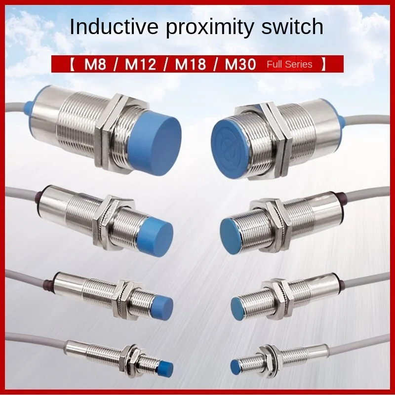 Inductance Approach Switch Sensor NPN Normally Open Three-Wire DC 24V Metal Induction