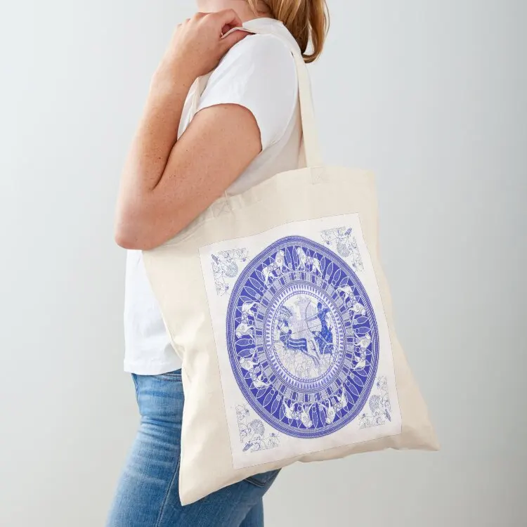 

Egyptian Blue and White Ramses (SPODE INSPIRED) Tote Bag shopper bags for women Eco bag eco bag folding