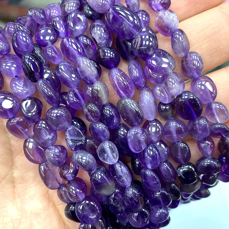 Wholesale 5-10mm Irregular Natural Stone White Crystal Amethysts Agates Garnet Strawberry Beads for Jewelry Making Diy Bracelet