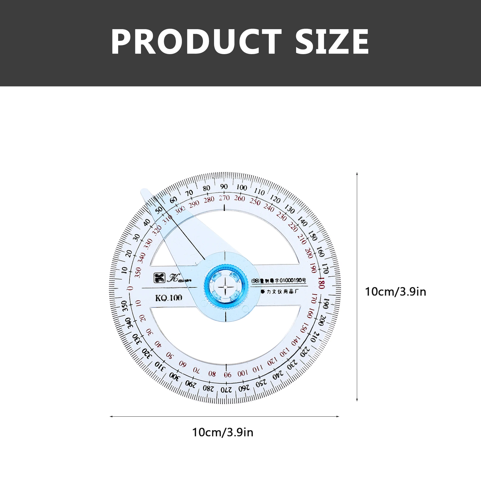 4 шт. 360-градусный транспортир, математическая линейка для рисования геометрии, цифровой измеритель круга, профессиональный инструмент для рисования поворотным рычагом, портативный