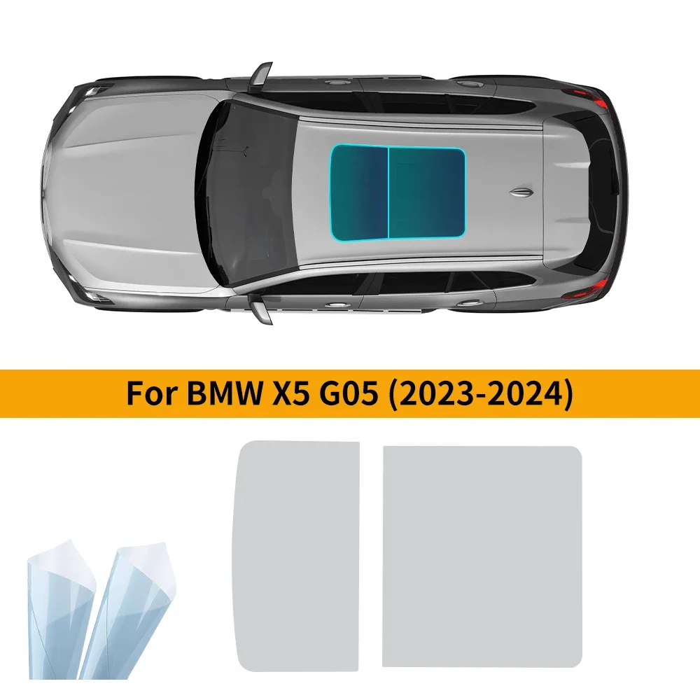 For BMW X5 G05 2023 2024 Sunroof Protection Film Heat Insulation Awning Supplies TPU Ice Armor Pre-Cut Car PPF Accessories