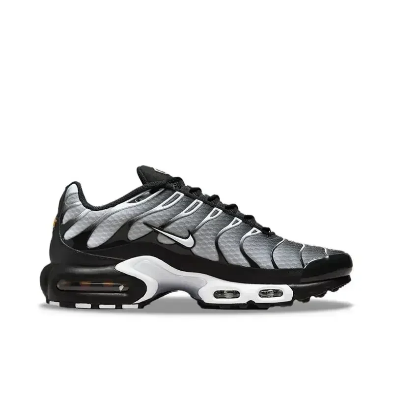 Nike Air Max Plus Black Silver White Design DM0032-003 Low-top Casual Running Shoes for Men