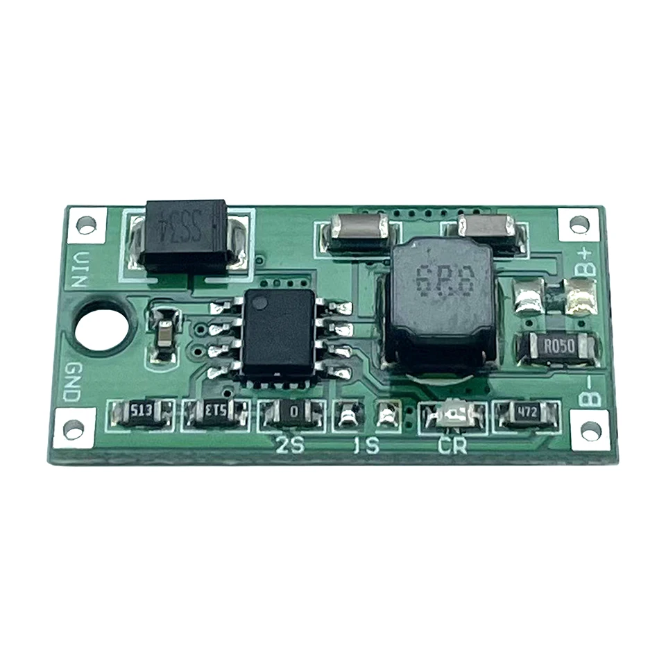 BMS 1S 2S 3S 0.5A 1A 2A Multi-Cell Synchronous Buck Module 18650 Lithium Battery Charger Board DC 5-23V To 4.2V 8.4V 12.6V