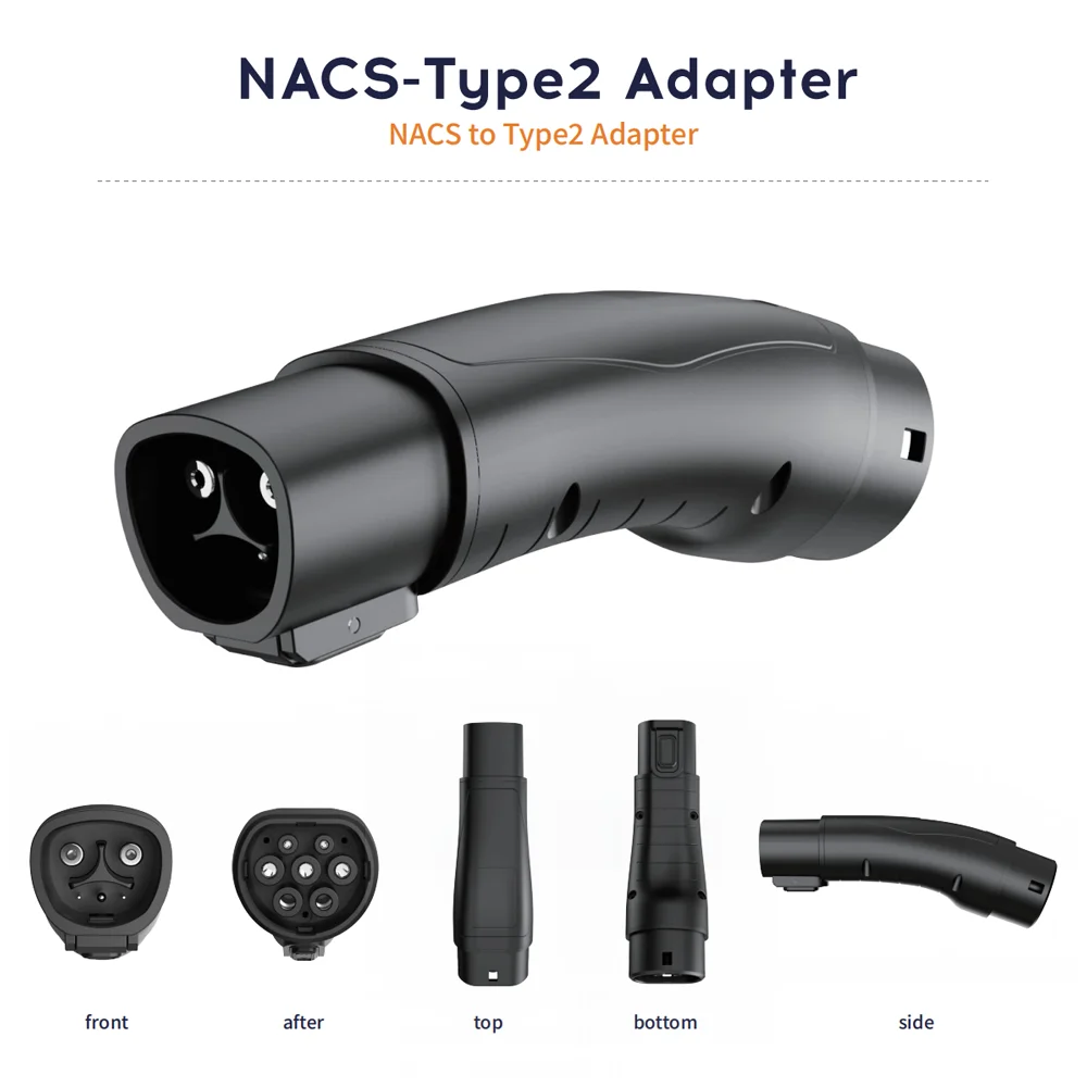 2026 DJE New Energy Vehicle Electric Car Adapter Ev Charger for tesla to Type2 Adapter for Tesla Model s 3 X Y