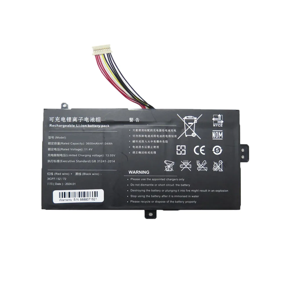 

Аккумулятор для ноутбука Insys GW1-W148 GW1-W1481C GW1-W149 GWL-W148 GWL-W149 WH1-140C 11,4 В 3600 мАч 4 1,04 Втч 10PIN 9 линий новый