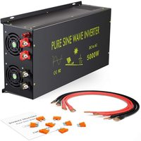 5000W Pure Sine Wave Solar Inverter Power Supply Battery 12V 24V 36V 48V 110V DC to 120V 220V 230V 240V AC Wired remote control