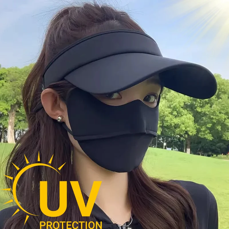 UV Sunscreen Hat Women's New Summer Sunshade and UV Protection Sun Hat Running Sports Duck Tongue Empty Top Hat