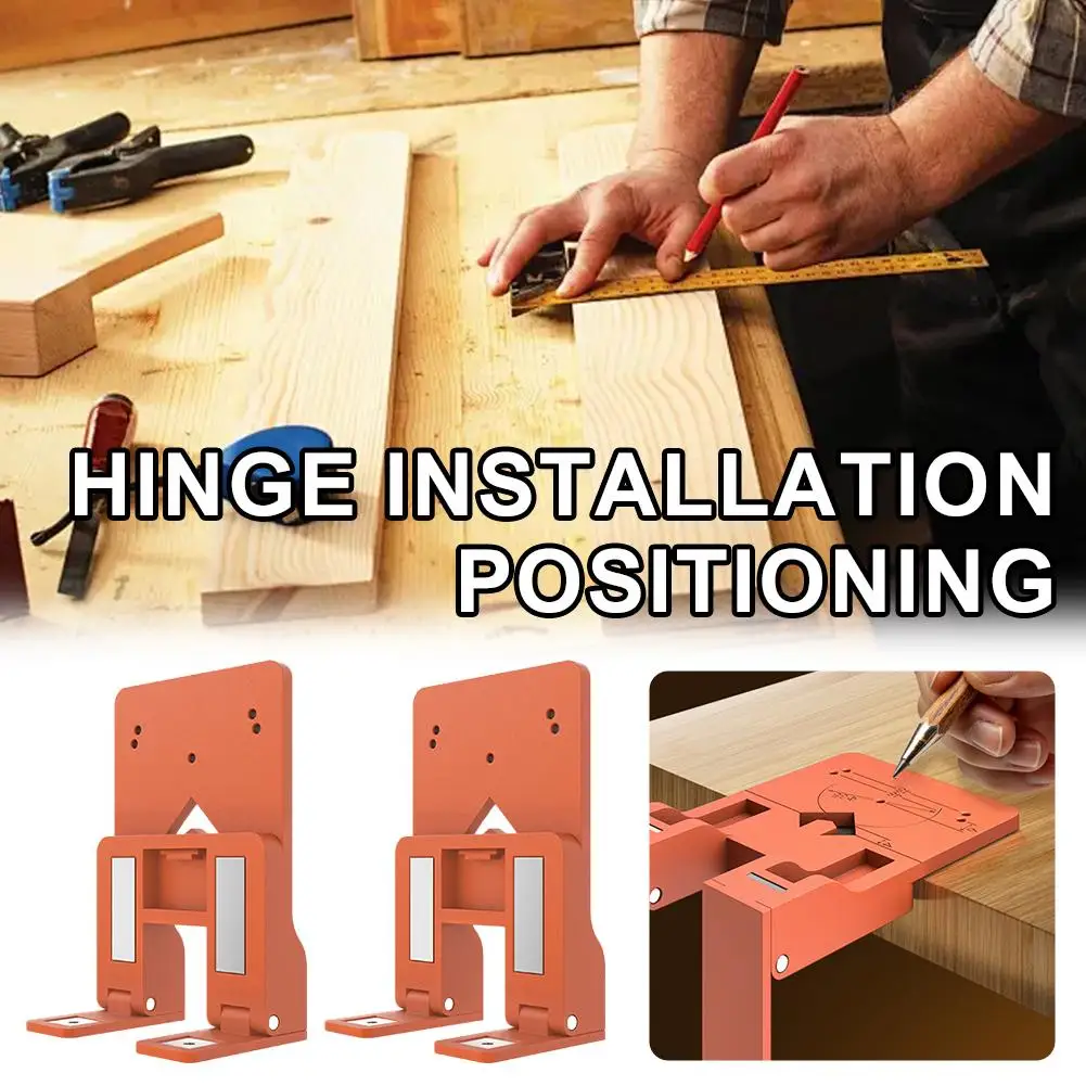 Seam Fixing Plate Cabinet Door Quick Installation Positioning Plate Foldable Fixing Plate Hinge Installation Positioning