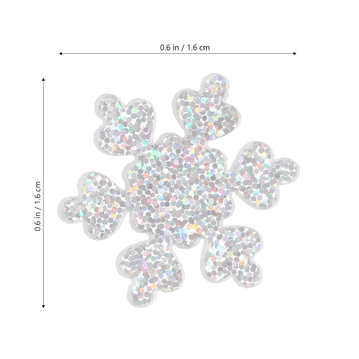 Matériel de bricolage pour coque de téléphone, 50 pièces, décorations de flocons de neige de noël, fournitures artisanales, breloques en résine, projets artistiques