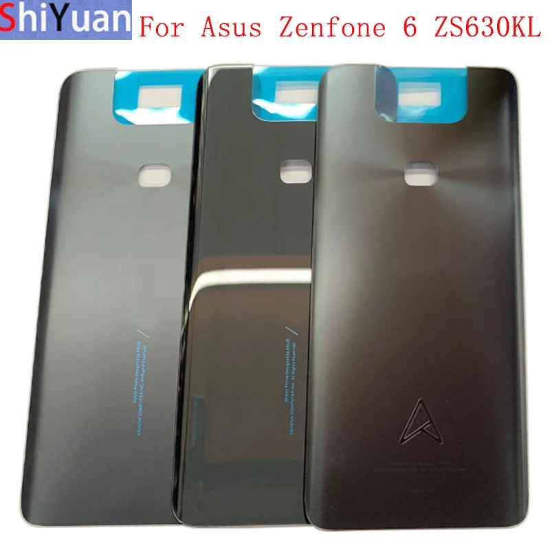 Battery Cover Back Door Housing Case For Asus Zenfone 6 ZS630KL Rear Cover with Logo Replacement Parts