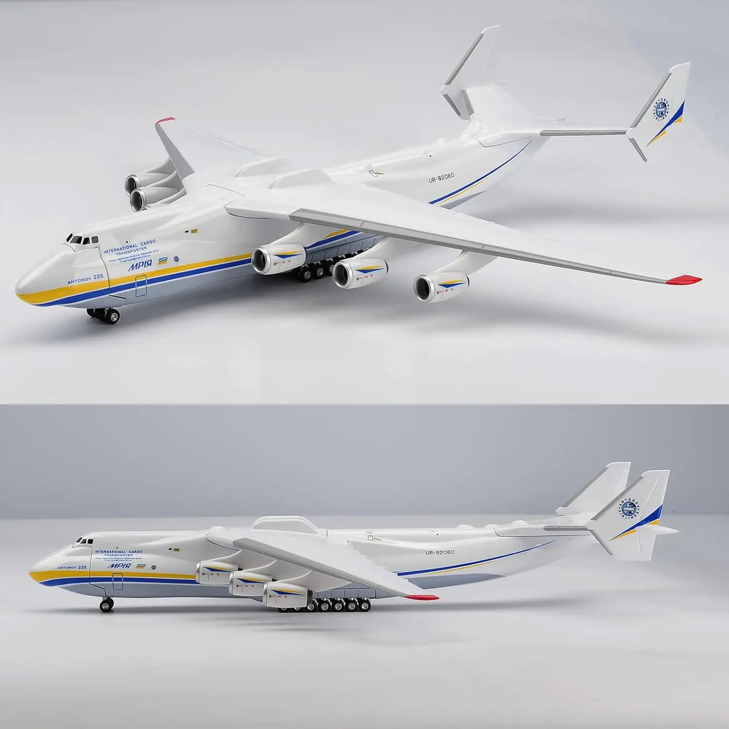 Toy Airplane Resin Plastic Replica Model 1/200 Scale 42cm Antonov An-225 An225 Mriya Transport Aircraft Child Toy Plane Airplane