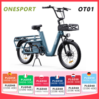 Onesport OT01 Electric Bike 650W 48V 27H Lithium Battery Off-Road Electric Bicycle 20*2.6 Inch Aldult City E-Bike