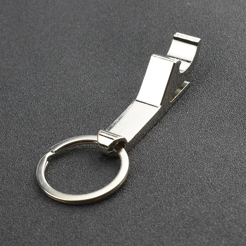 Portable 4 In 1 Bottle Opener Key Ring Chain Keyring Keychain Metal Beer Bar Tool Multifunctional Men Car Play Key Ring S018