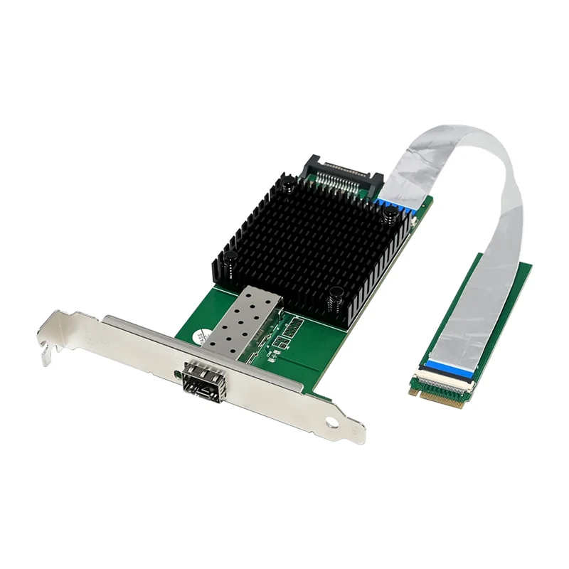 

AA84 Server Network Card M.2 B+M KEY 8-Channel Single-Port 10Gbe SFP Ethernet NIC Network Card For Win10 Freebsd Linux System