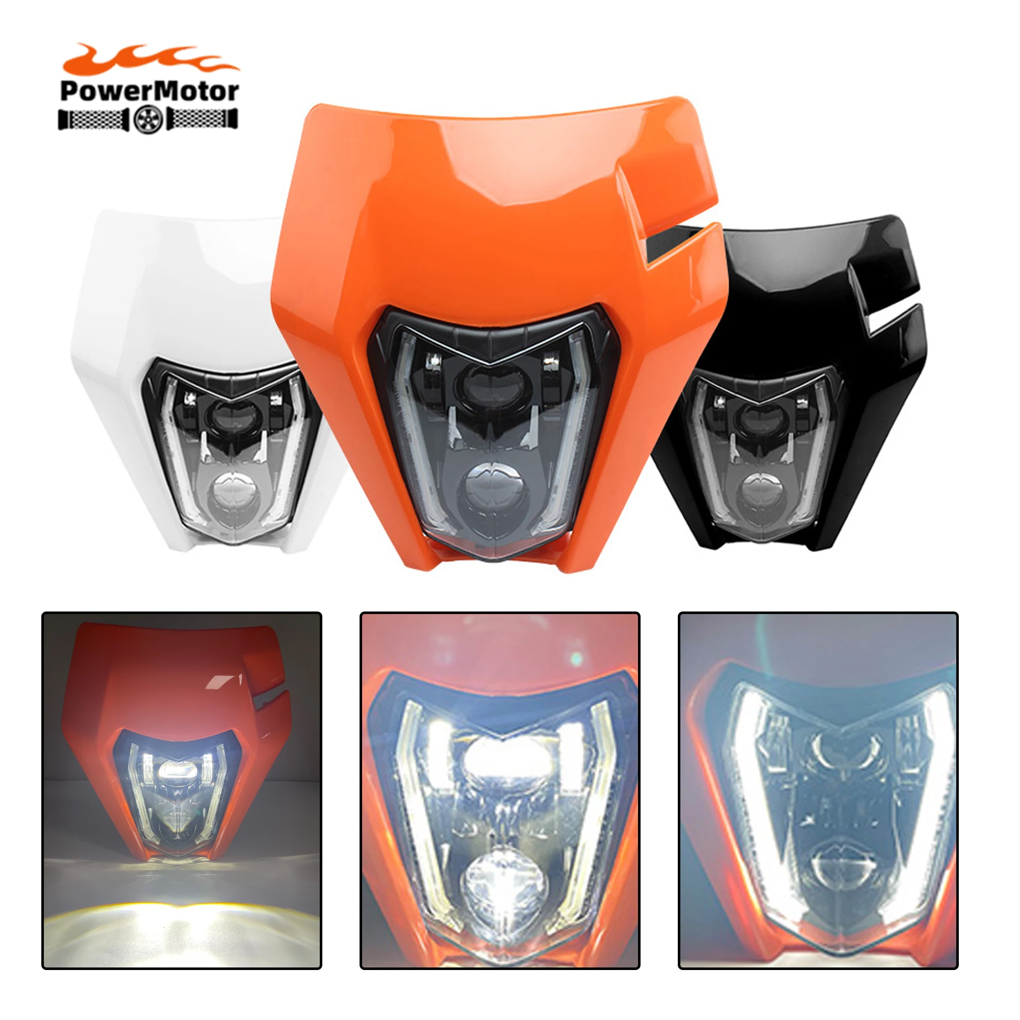 

Motorcycle LED Headlight Assembly For KTM EXC XCW XCF 125 250 300 350 450 530 Enduro DirtBike Motocross Modified Accessories