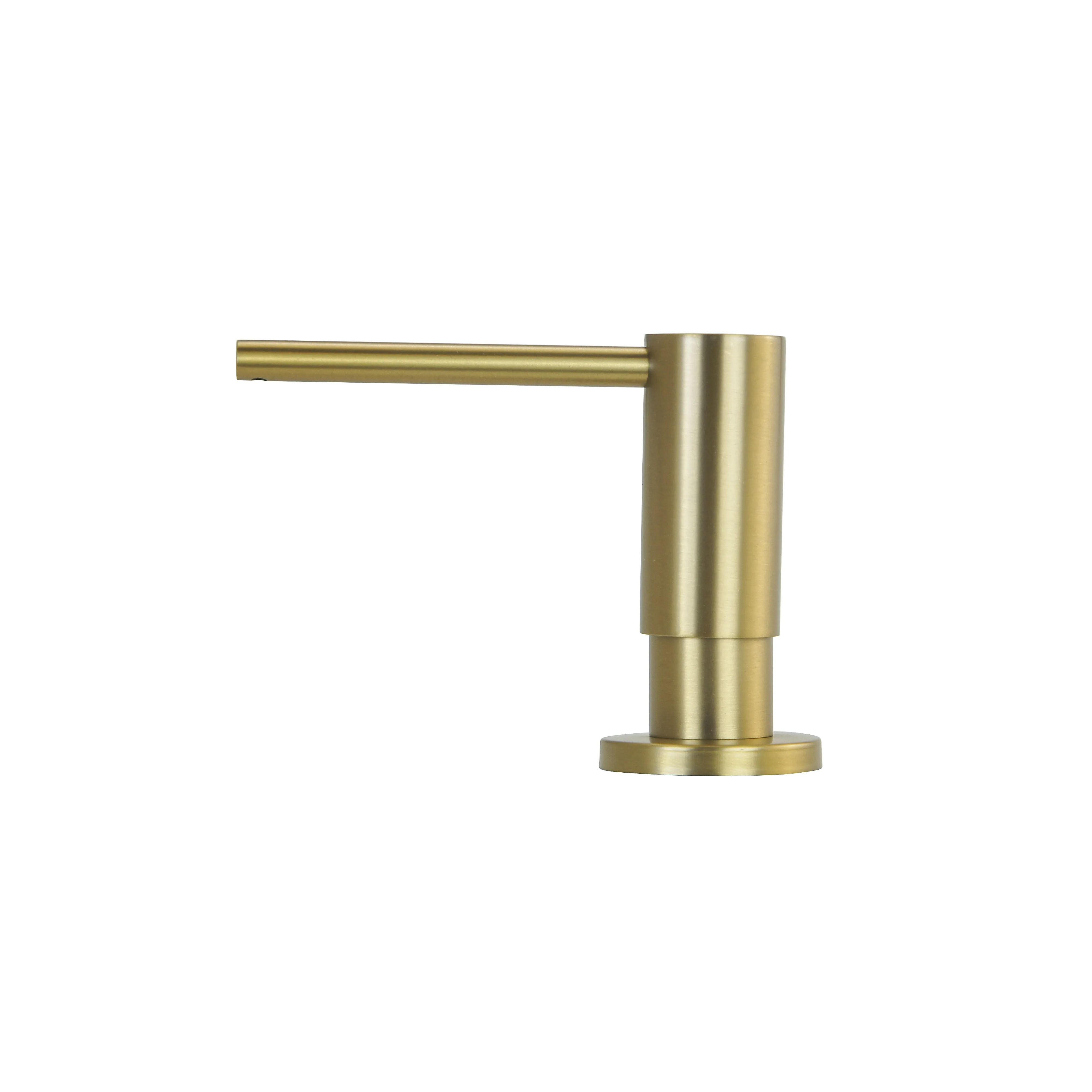 

Дозатор для мыла для раковины из нержавеющей стали 304, 17 унций, роскошный встроенный кухонный насос, многоразовая бутылка