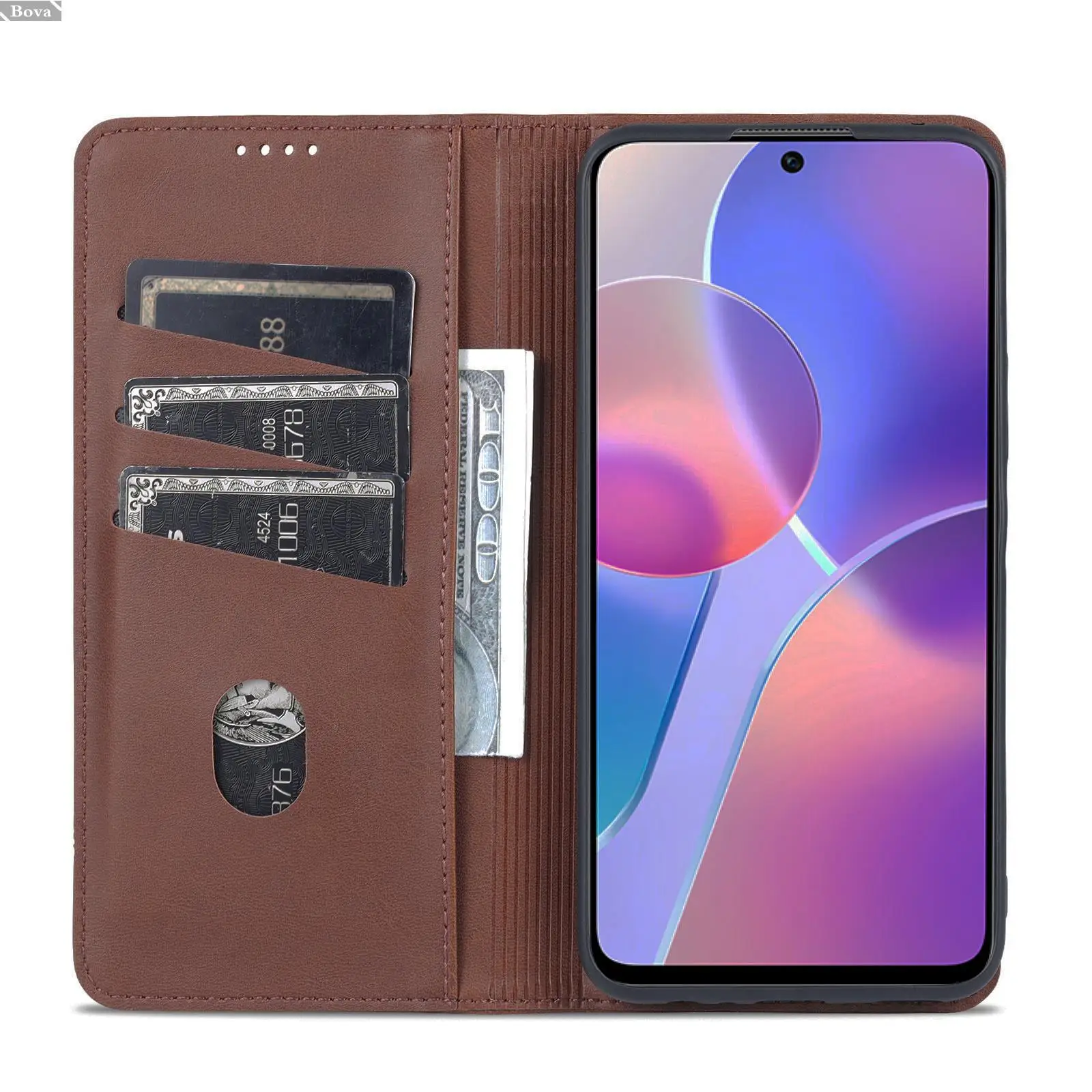 Deluxe Magnetic Adsorption Pu Leather Fitted Case for Huawei Honor X8 (4G 6.7\