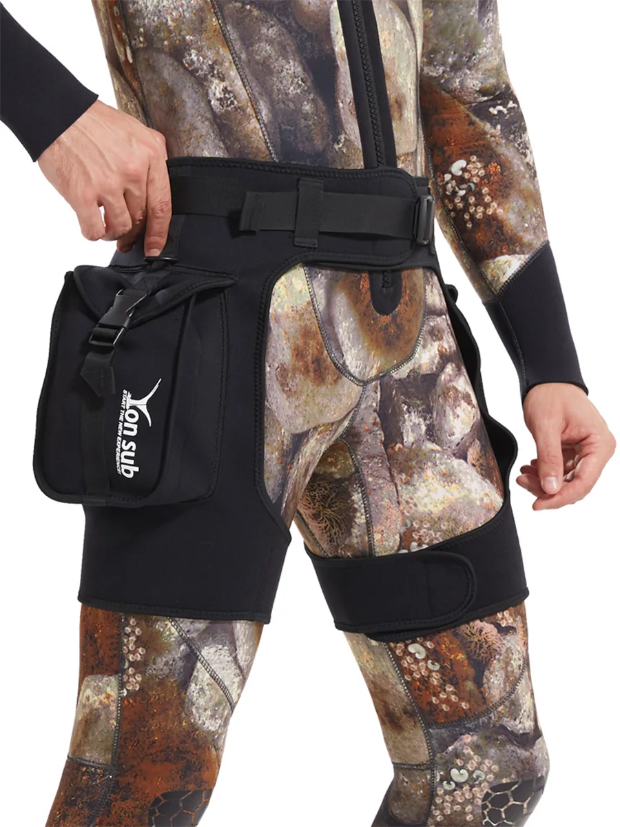

2.5MM Neoprene Water Sports Kayaking Swim Trunks With Big Pocket Scuba UnderWater Hunting Spearfishing Drift Diving Shorts